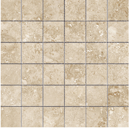 mosaique travertin 5x5 sur trame de 30x30 en vente à fos sur mer