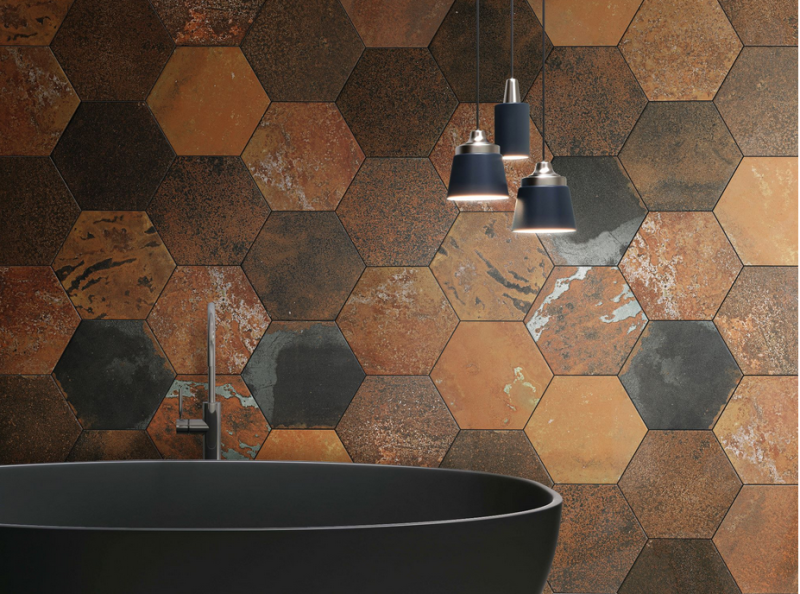 carrelage hexagonal oxyde effet pierre naturelle près de istres