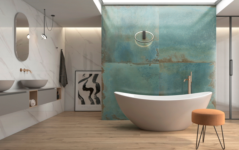 carrelage effet terre cuite ou cotto colore près de Martigues