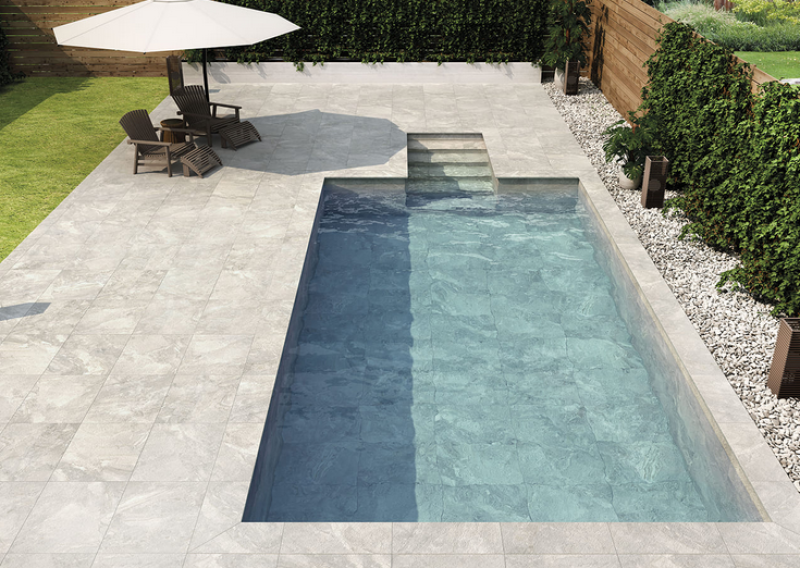 Carrelage spécial terrasse extérieure ou tour de piscine HDC SERIE PERUGIA chez Design and Deco près d'Istres