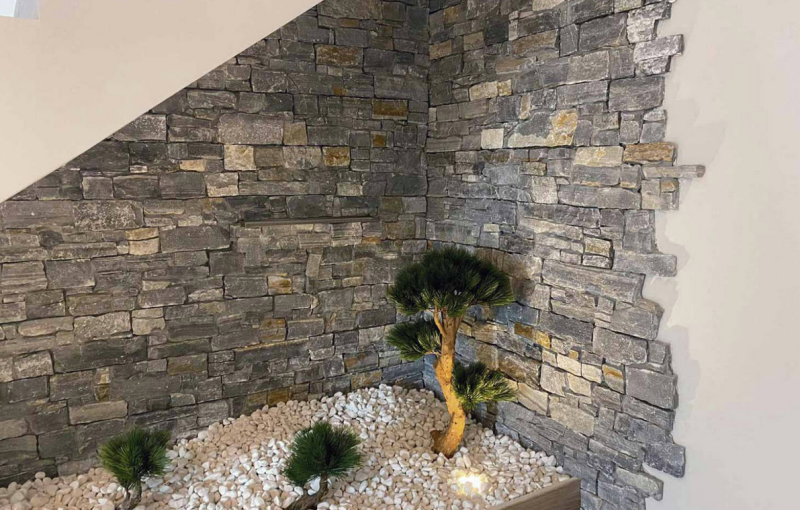 PAREMENT MURAL POUR L'INTERIEUR ET L'EXTERIEUR EN PIERRE NATURELLE DE NOTRE USINE MOSAVIT